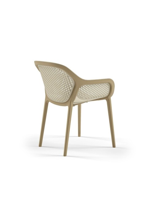 Poltrona Design Atra colore caffè beige prezzo