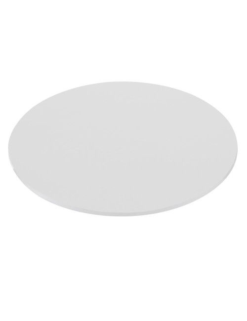 Piano tavolo rotondo truciolare bianco 120x120x3.8H
