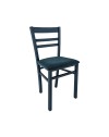 Set 2 sedie in legno Cromica colore blu