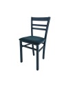 Set 2 sedie in legno Cromica colore blu