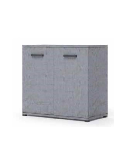 Mobile multiuso 90x45x80 ingresso e ufficio Mini Viareggio colore cemento