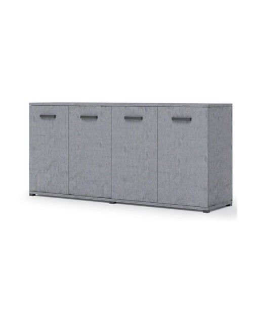 Mobile multiuso 180x45x80 ingresso e ufficio Viareggio colore cemento