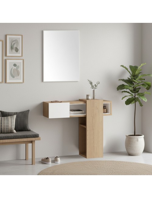 Ingresso con Specchio Efes Colore Rovere Bianco Prezzo