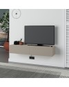 Mobile porta Tv sospeso ante a ribalta Francy colore cashmere 135