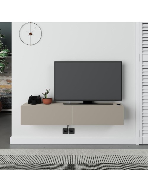 Mobile porta Tv sospeso ante a ribalta Francy colore cashmere 135