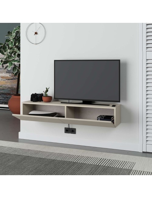 Mobile porta Tv sospeso ante a ribalta Francy colore cashmere 135