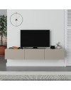 Mobile porta Tv sospeso 3 ante a ribalta Francy colore cashmere 180x30x30H
