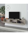 Mobile porta Tv sospeso 3 ante a ribalta Francy colore cashmere 180x30x30H