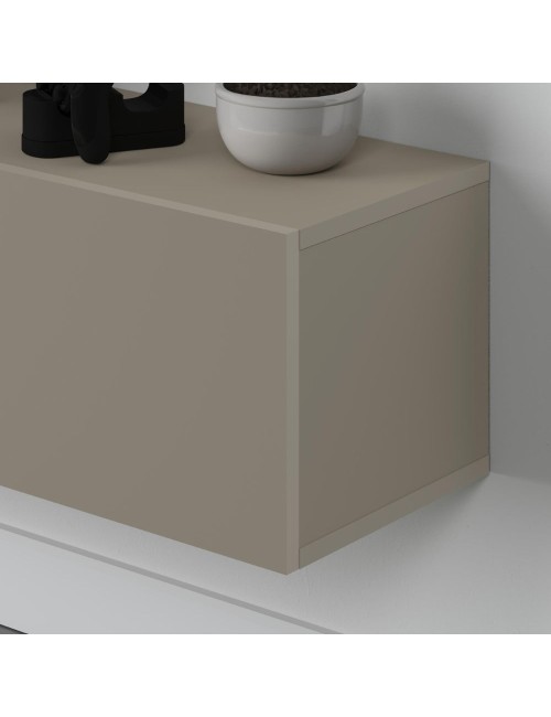 Mobile porta Tv sospeso 3 ante a ribalta Francy colore cashmere 180x30x30H