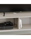 Mobile porta tv sospeso Tone con anta a ribalta e vano a giorno colore cashmere