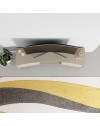 Porta TV Frem con frontale curvo 2 ante e vani a giorno in finitura cashmere 150x40x55H