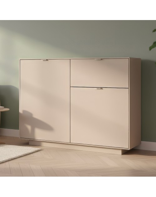 Madia Sivas01A con 2 ante e 1 cassetto colore cashmere 120 cm