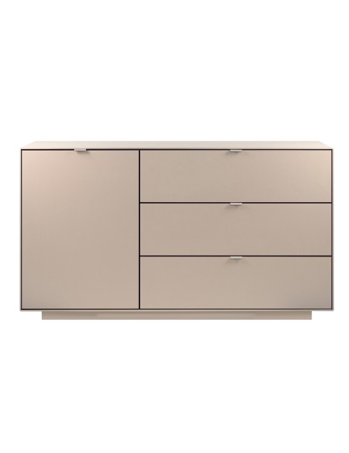 Madia Sivas51A con anta e 3 cassetti colore cashmere 160 cm