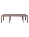Tavolo allungabile Lipsia 160x90 colore grigio larice con gambe centrali in legno massiccio