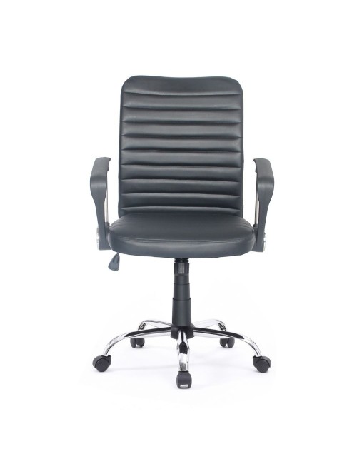 Poltrona ufficio base cromata Asgar colore nero