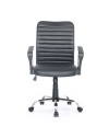 Poltrona ufficio base cromata Asgar colore nero