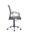 Poltrona ufficio base cromata Asgar colore nero