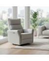 Poltrona relax softwave recliner elettrico in tessuto grigio – Comfort garantito