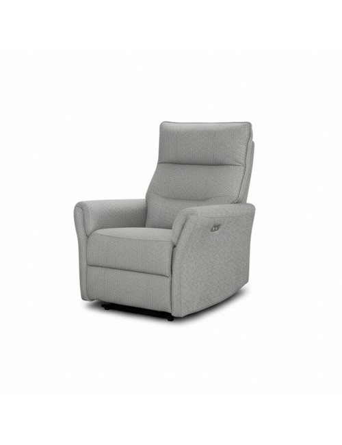 Poltrona relax softwave recliner elettrico in tessuto grigio – Comfort garantito