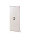 Armadio scarpiera 2 ante e 5 ripiani Gabriella 180 colore bianco frassinato