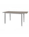 Tavolo rettangolare allungabile 120x80 struttura alluminio e piano larice grigio Monster