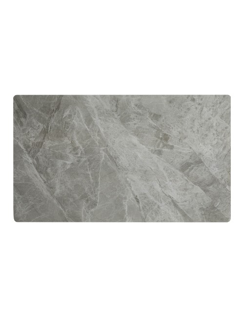 Tavolo Rettangolare Pacific piano ceramica effetto marmo grigio lucido