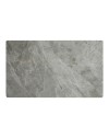 Tavolo rettangolare Pacific piano in ceramica effetto marmo grigio lucido