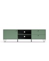 Mobile porta Tv Aldo1 con anta cassetti e vano a giorno 182x40x50,1H colore verde