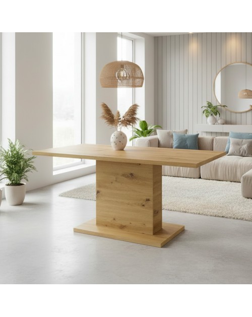 Tavolo rettangolare Follow162 160x80x76h colore rovere