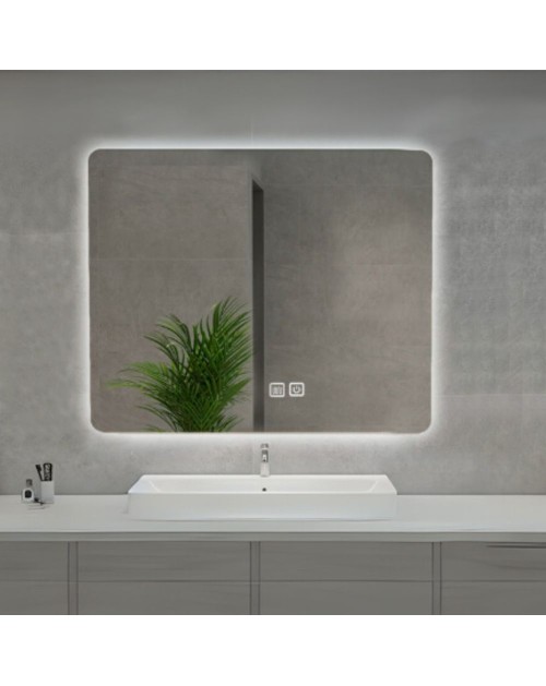Specchio smart rettangolare YJ-7090A con retroilluminazione 90x70