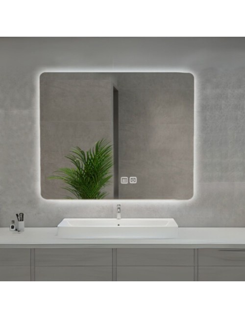 Specchio smart rettangolare YJ-7090A con retroilluminazione 90x70
