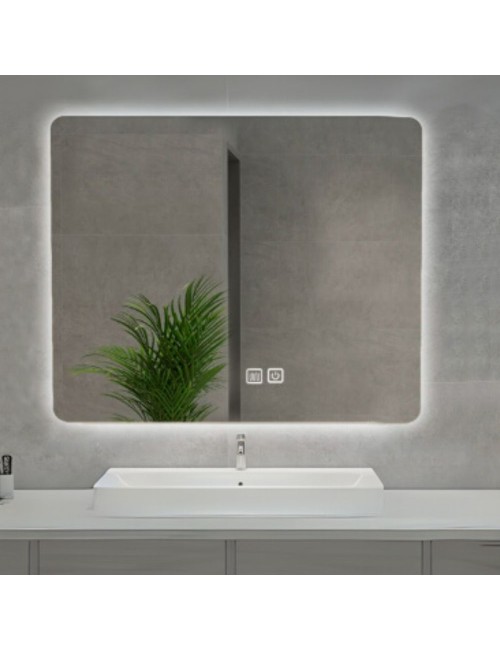 Specchio smart rettangolare YJ-7090A con retroilluminazione 90x70