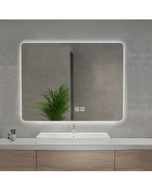 Specchio smart rettangolare YJ-70100A con retroilluminazione 100x70