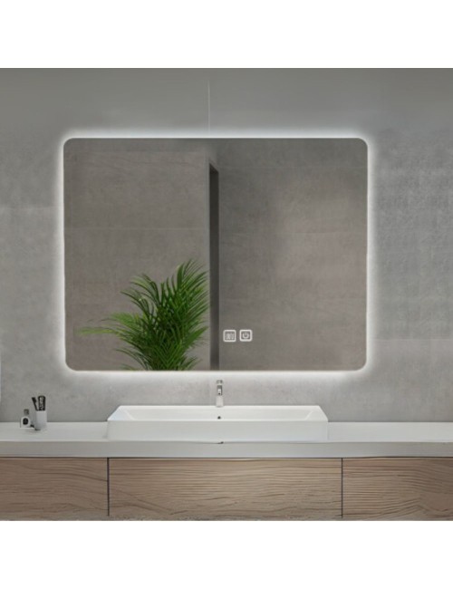 Specchio smart rettangolare YJ-70100A con retroilluminazione 100x70