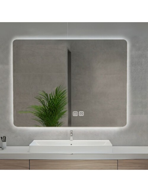 Specchio smart rettangolare YJ-70100A con retroilluminazione 100x70