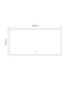 Specchio smart rettangolare YJ-70140A con retroilluminazione 140x70