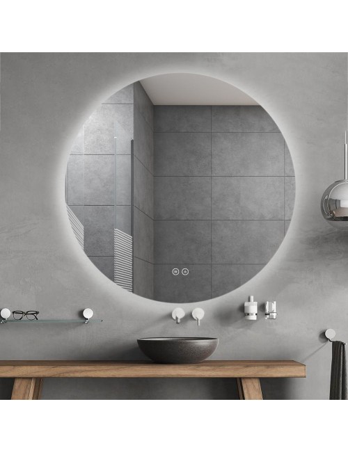 Specchio smart rotondo anti-appannamento YJ-120A diametro 120x120