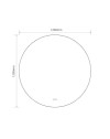 Specchio smart rotondo anti-appannamento YJ-120A diametro 120x120