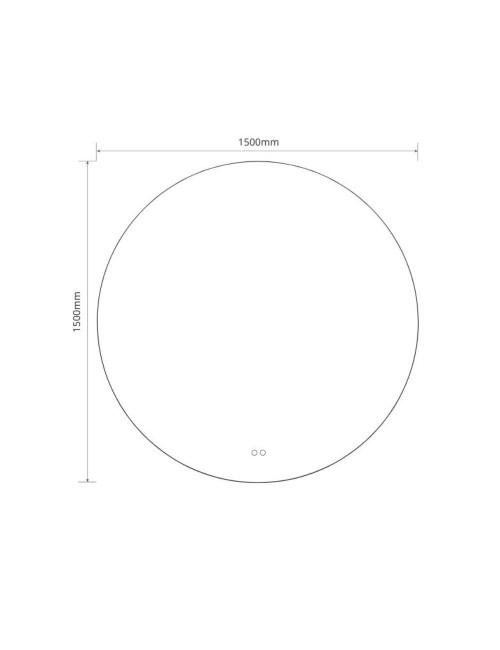 Specchio smart rotondo anti-appannamento YJ-150A diametro 150x150