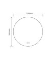 Specchio smart rotondo anti-appannamento YJ-70A diametro 70x70