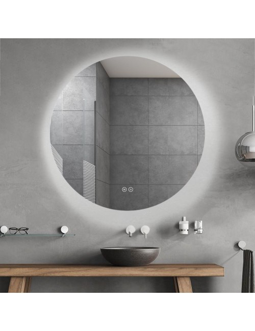 Specchio smart rotondo anti-appannamento YJ-90A diametro 90x90