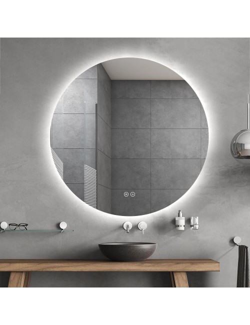 Specchio smart rotondo anti-appannamento YJ-110A diametro 110x110