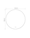 Specchio smart rotondo anti-appannamento YJ-110A diametro 110x110