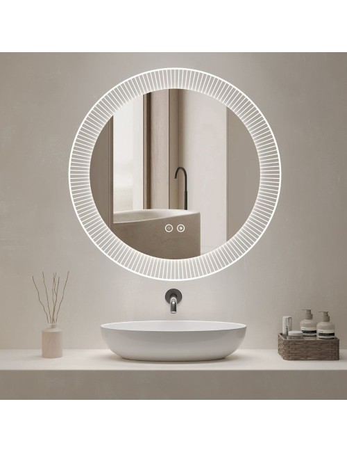 Specchio smart rotondo anti-appannamento YJ-3001-60 diametro 60x60