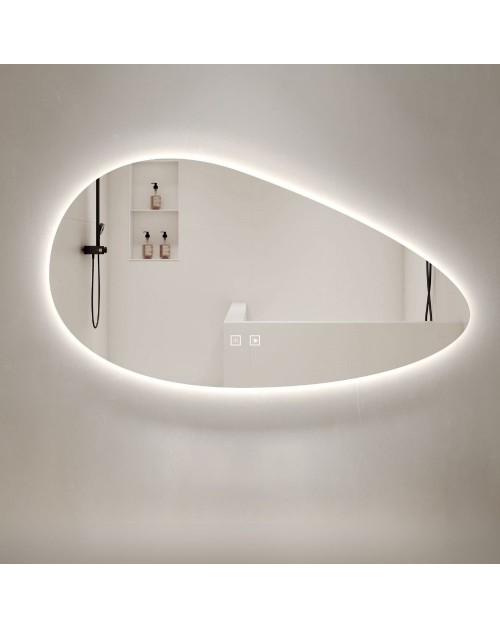 Specchio smart forma irregolare anti-appannamento YJ-1024 diametro 90x60