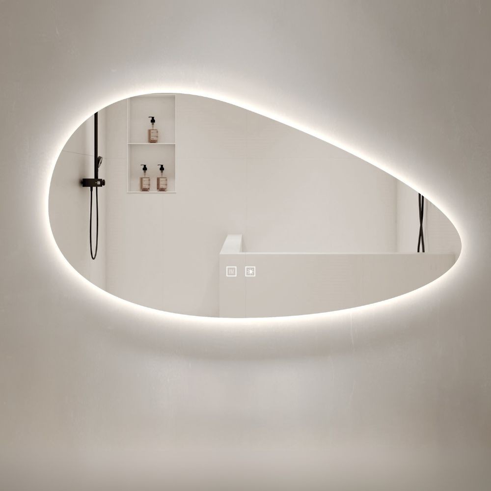 Specchio smart forma irregolare anti-appannamento YJ-1024 diametro 90x60
