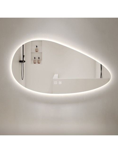 Specchio smart forma irregolare anti-appannamento YJ-1024 diametro 90x60