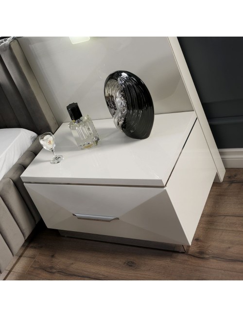 Camera da Letto Rams Armadio 2 Ante Scorrevoli Colore Bianco Lucido
