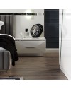 Camera da letto Rams armadio 2 ante scorrevoli colore bianco lucido
