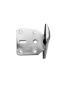 Piede in acciaio cromato per mobile Scoby H 17 cm.